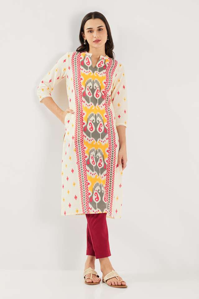 Printed-Blended-Fabric-Straight-Fit-Women-s-Kurta