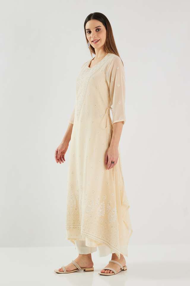 Structured-Georgette-Flared-Fit-Women-s-Kurta