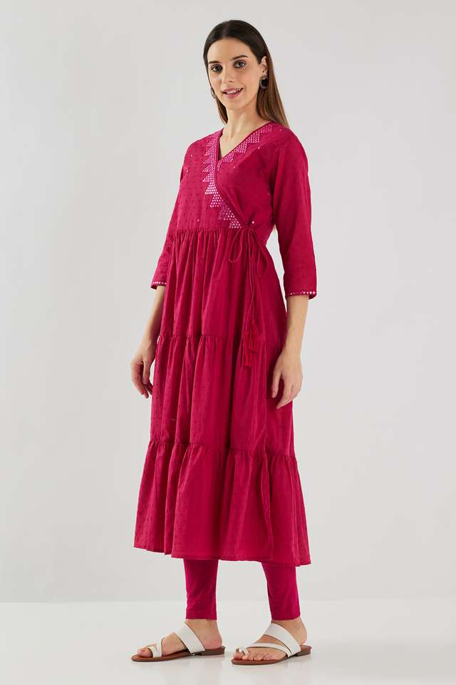 Printed-Cotton-Blend-Flared-Fit-Women-s-Kurta