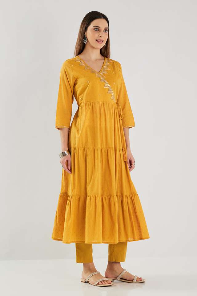 Printed-Cotton-Blend-Flared-Fit-Women-s-Kurta