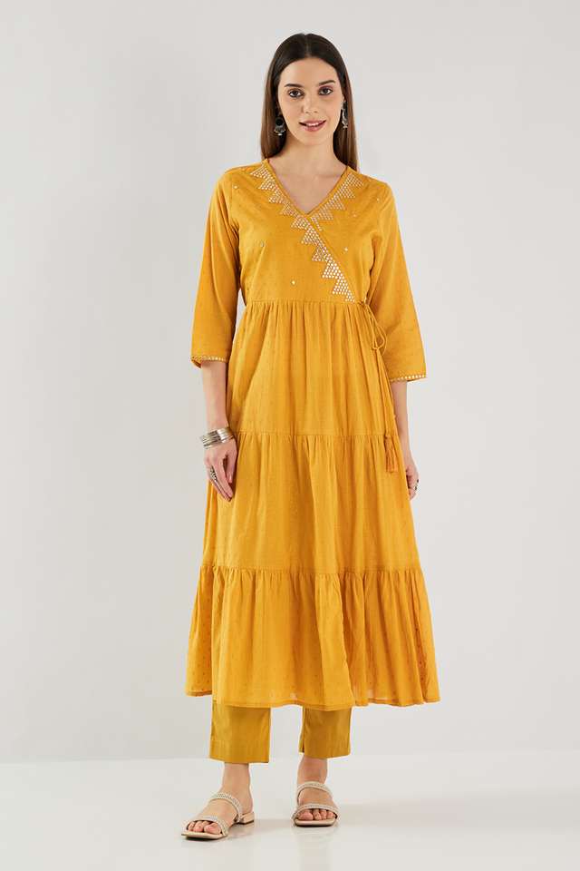 Printed-Cotton-Blend-Flared-Fit-Women-s-Kurta