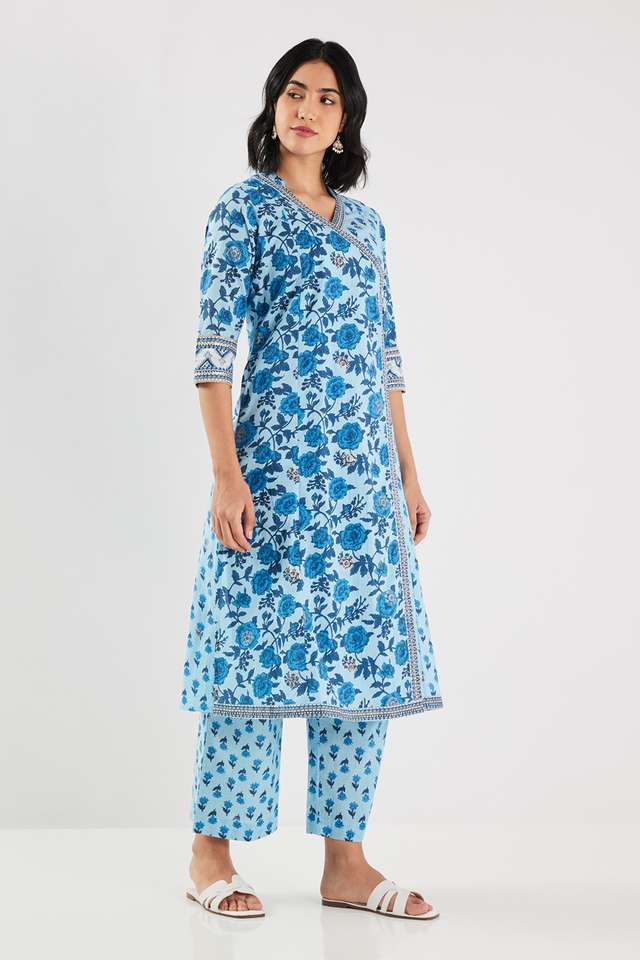 Printed-Blended-Fabric-Regular-Fit-Women-s-Kurta