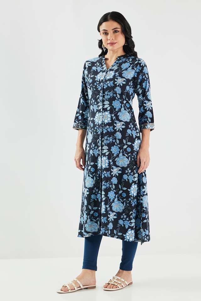 Printed-Blended-Fabric-Regular-Fit-Women-s-Kurta