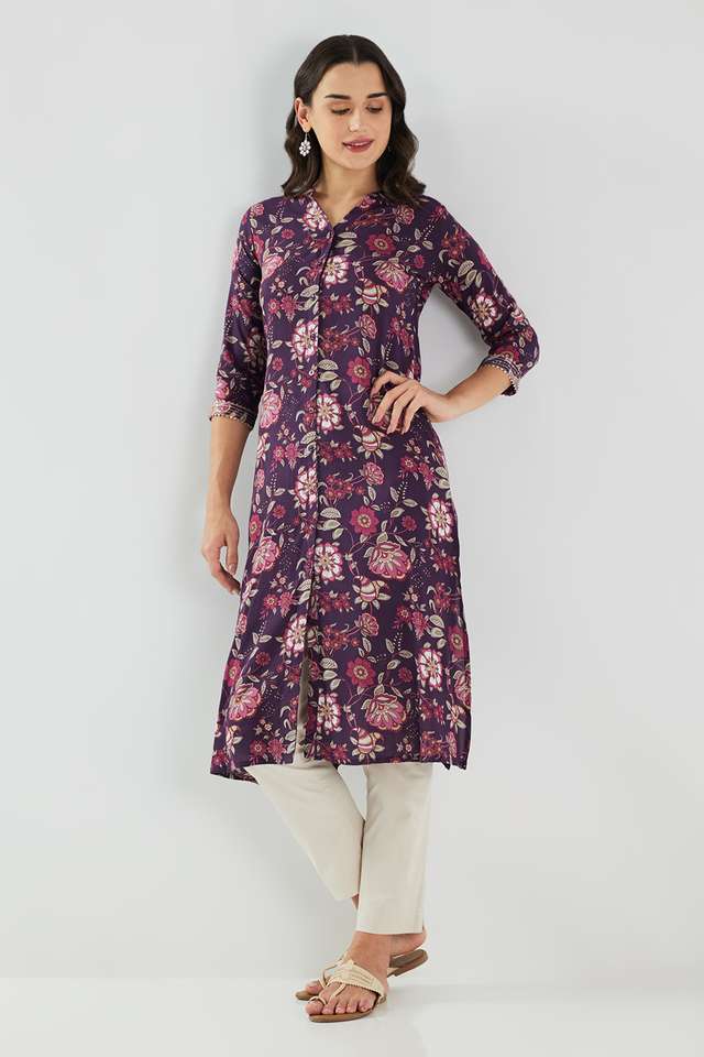 Printed-Blended-Fabric-Regular-Fit-Women-s-Kurta