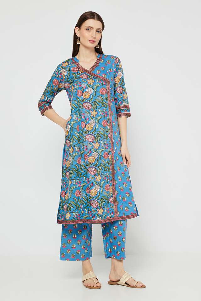 Printed-Blended-Fabric-Regular-Fit-Women-s-Kurta