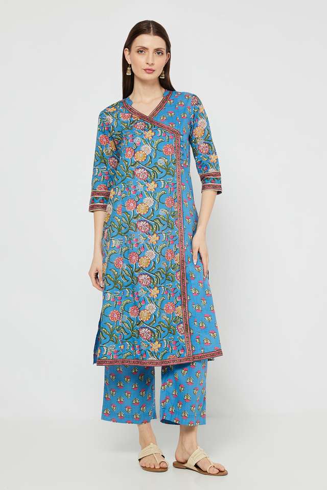 Printed-Blended-Fabric-Regular-Fit-Women-s-Kurta