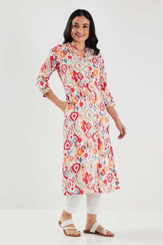 Printed-Blended-Fabric-Regular-Fit-Women-s-Kurta