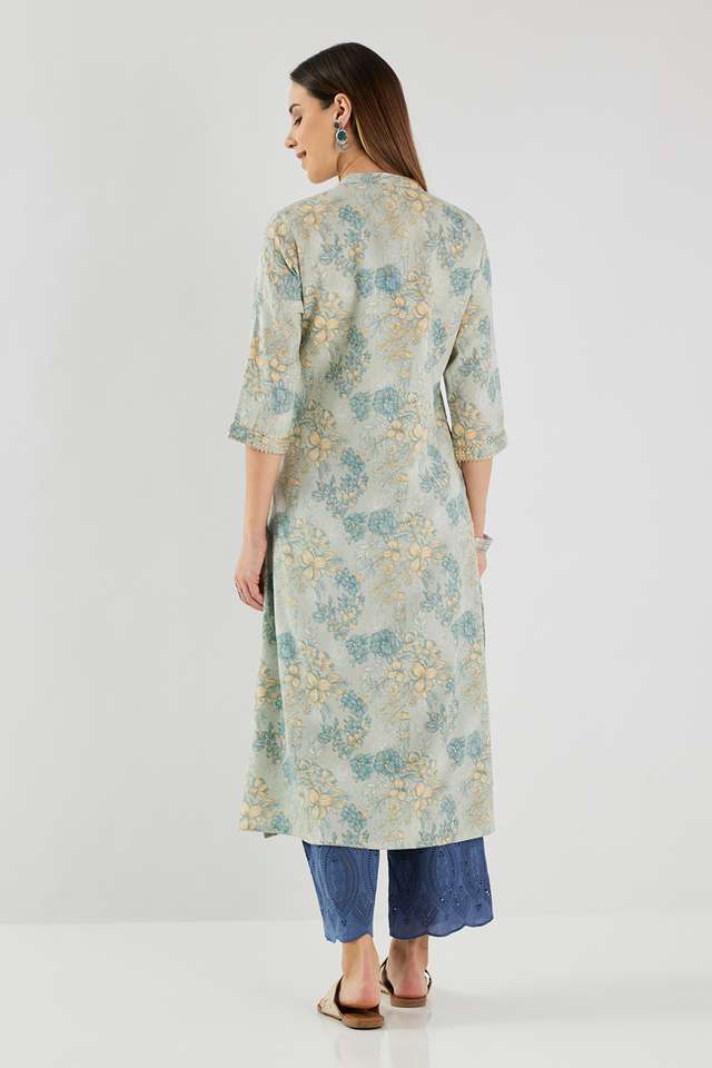 Printed-Blended-Fabric-Regular-Fit-Women-s-Kurta