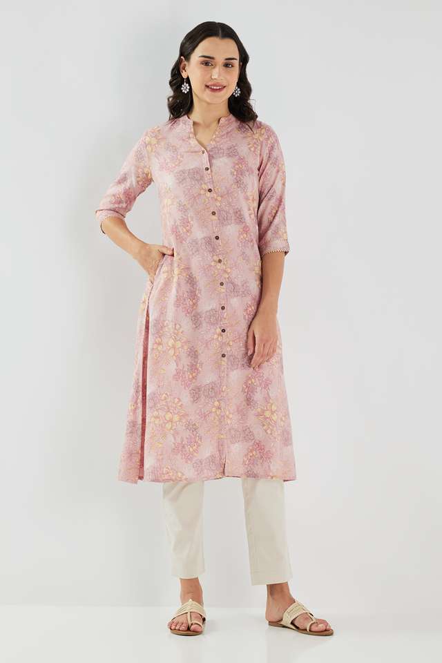 Printed-Blended-Fabric-Regular-Fit-Women-s-Kurta