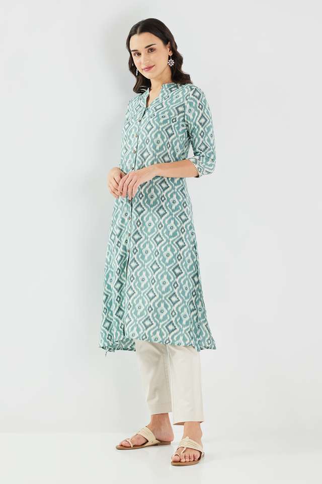 Printed-Blended-Fabric-Regular-Fit-Women-s-Kurta