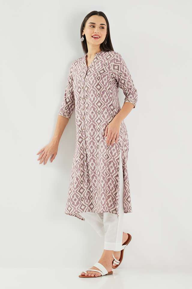 Printed-Blended-Fabric-Regular-Fit-Women-s-Kurta