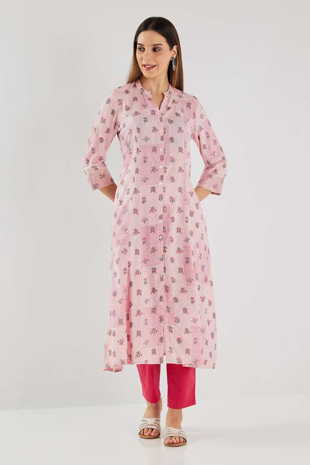 Printed-Blended-Fabric-Regular-Fit-Women-s-Kurta