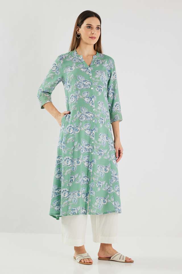 Printed-Blended-Fabric-Regular-Fit-Women-s-Kurta