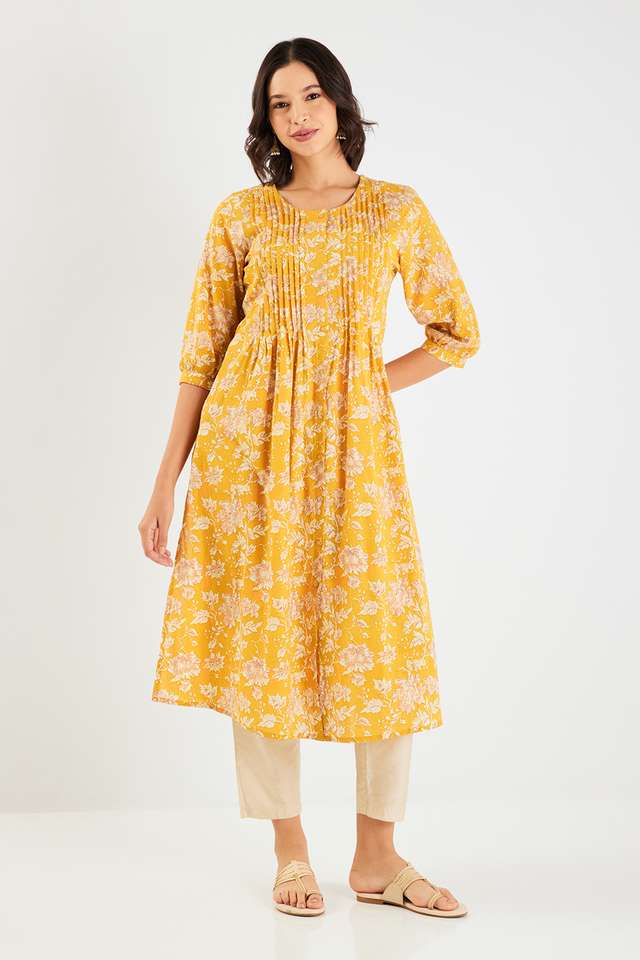 Printed-Blended-Fabric-Regular-Fit-Women-s-Kurta
