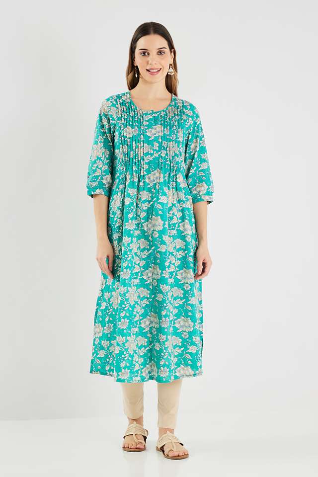 Printed-Blended-Fabric-Regular-Fit-Women-s-Kurta