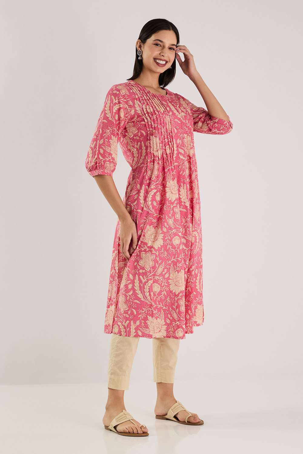 Printed-Blended-Fabric-Regular-Fit-Women-s-Kurta