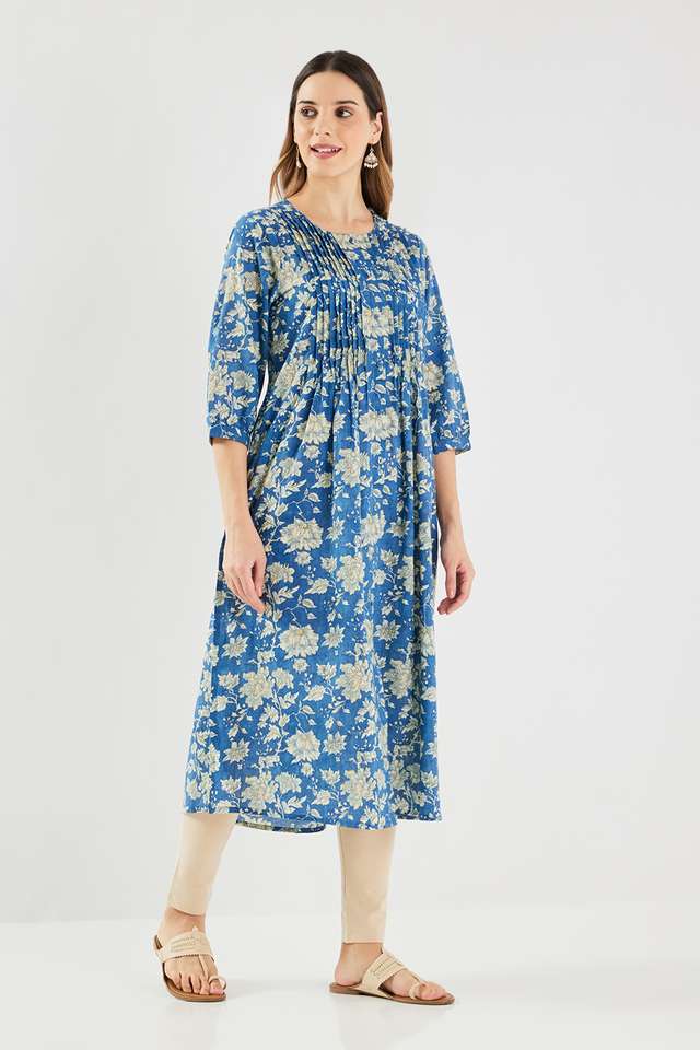 Printed-Blended-Fabric-Regular-Fit-Women-s-Kurta