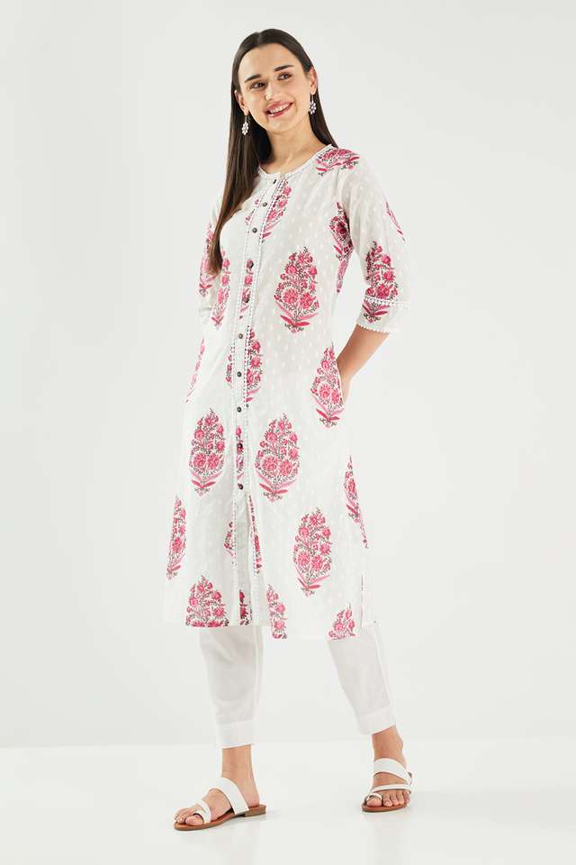 Printed-Cotton-Blend-Regular-Fit-Women-s-Kurta
