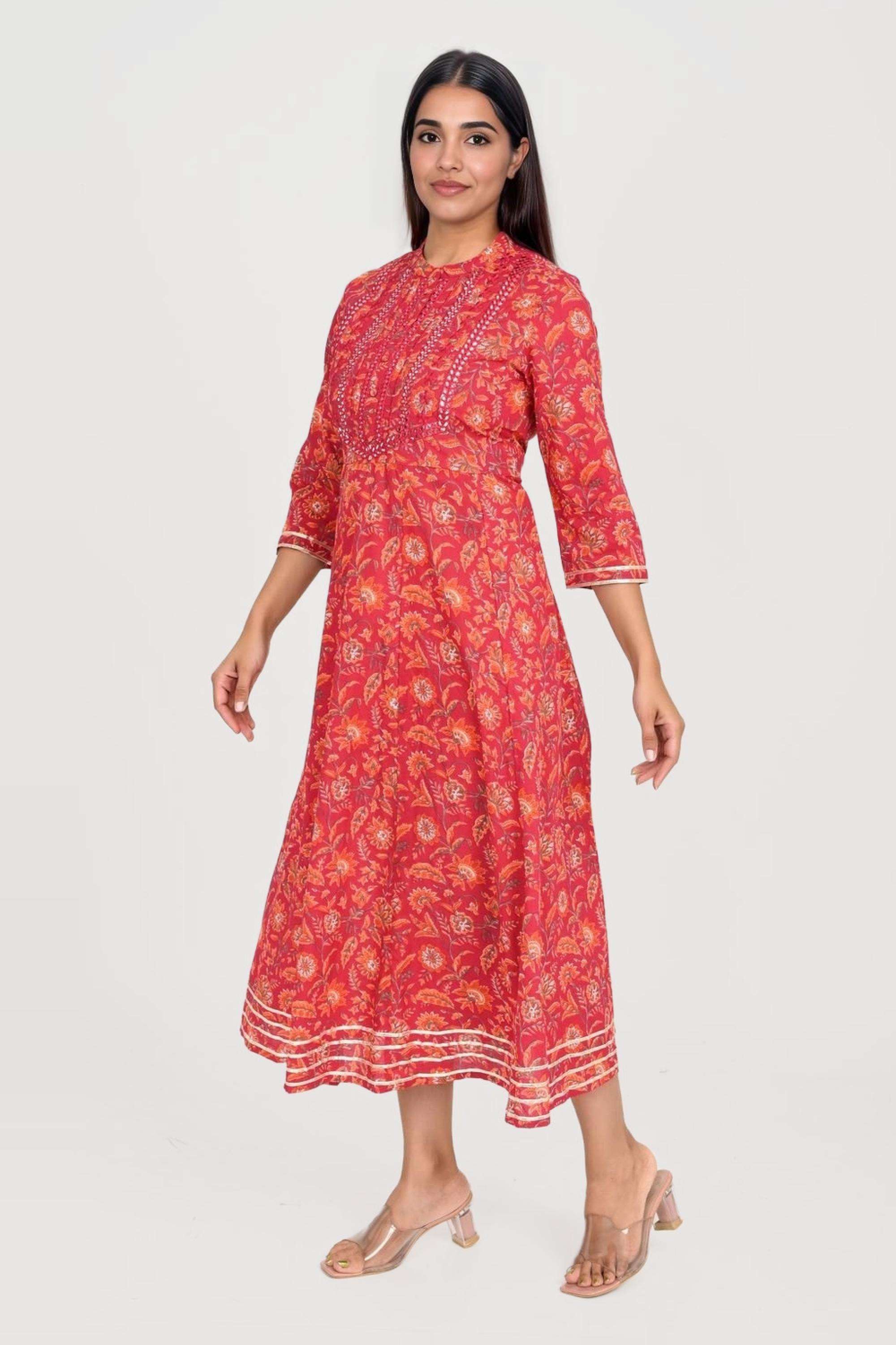 Printed-Cotton-Collared-Women-s-Kurta