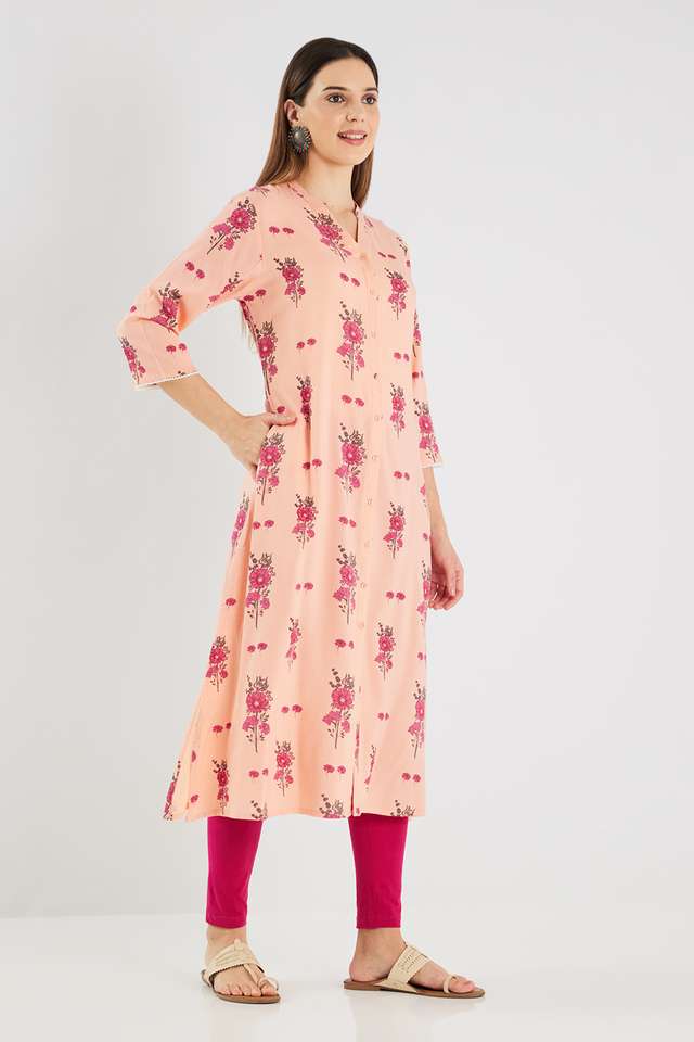 Printed-Rayon-Collared-Women-s-Casual-Wear-Kurta