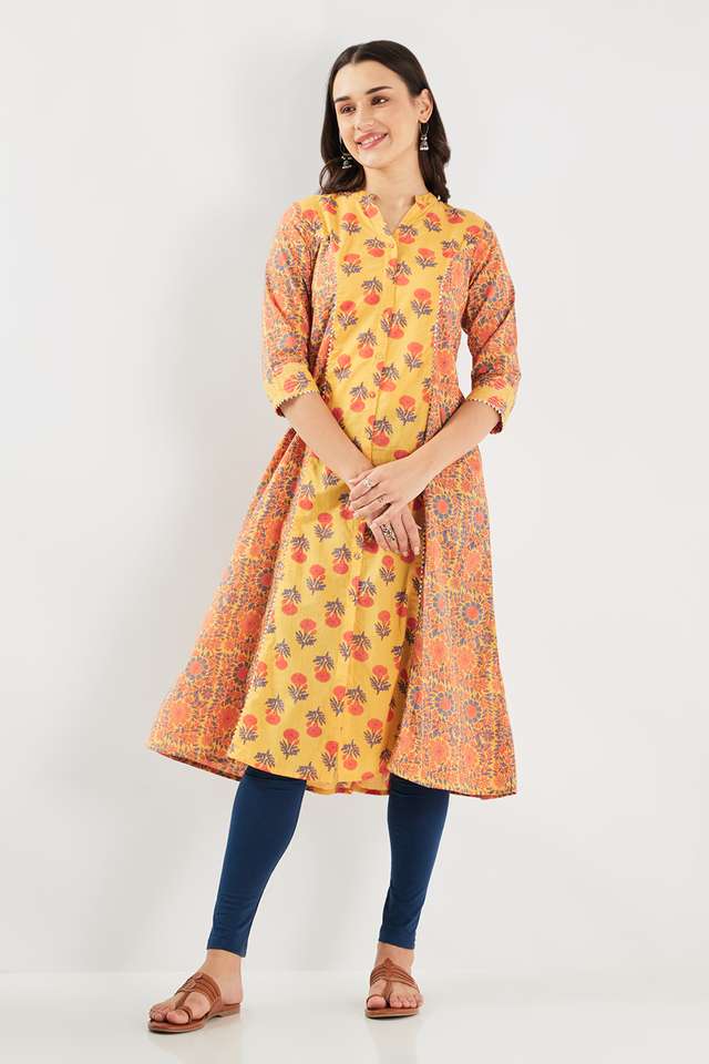 Printed-Blended-Fabric-Regular-Fit-Women-s-Kurta