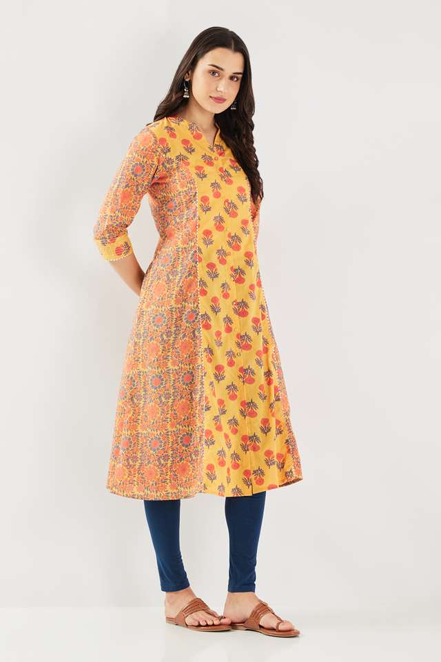 Printed-Blended-Fabric-Regular-Fit-Women-s-Kurta