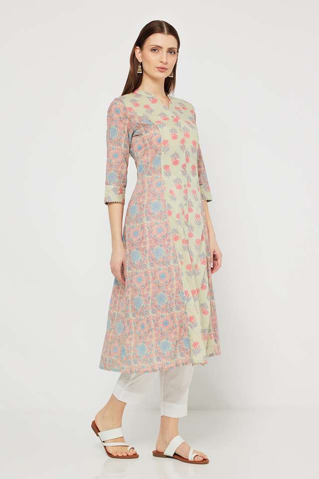 Printed-Blended-Fabric-Regular-Fit-Women-s-Kurta