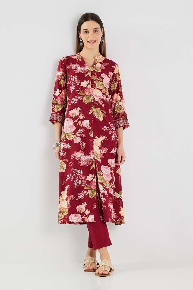 Printed-Blended-Fabric-Regular-Fit-Women-s-Kurta