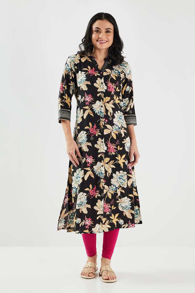 Printed-Blended-Fabric-Regular-Fit-Women-s-Kurta