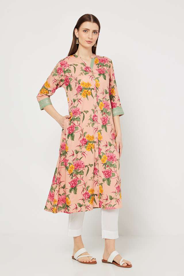 Printed-Blended-Fabric-Regular-Fit-Women-s-Kurta