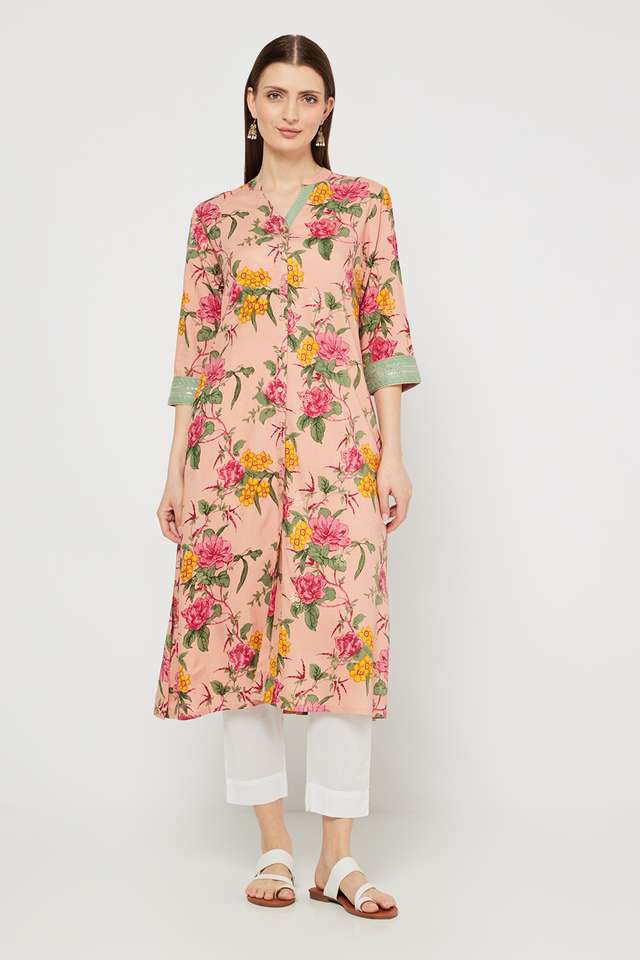 Printed-Blended-Fabric-Regular-Fit-Women-s-Kurta