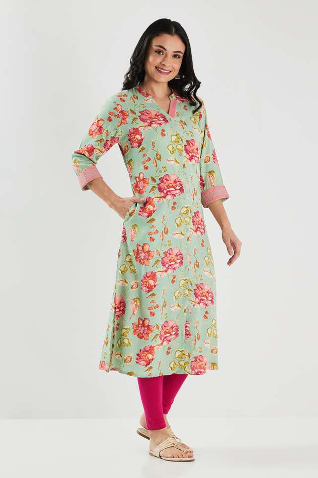 Printed-Blended-Fabric-Regular-Fit-Women-s-Kurta