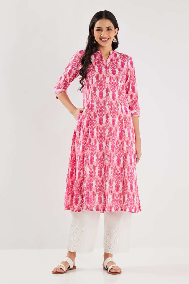 Printed-Blended-Fabric-Regular-Fit-Women-s-Kurta