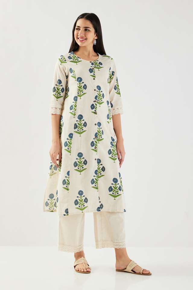 Printed-Cotton-Blend-Regular-Fit-Women-s-Kurta