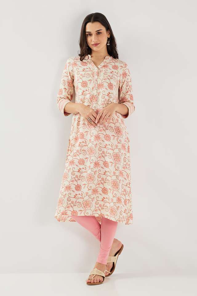 Printed-Blended-Fabric-Straight-Fit-Women-s-Kurta
