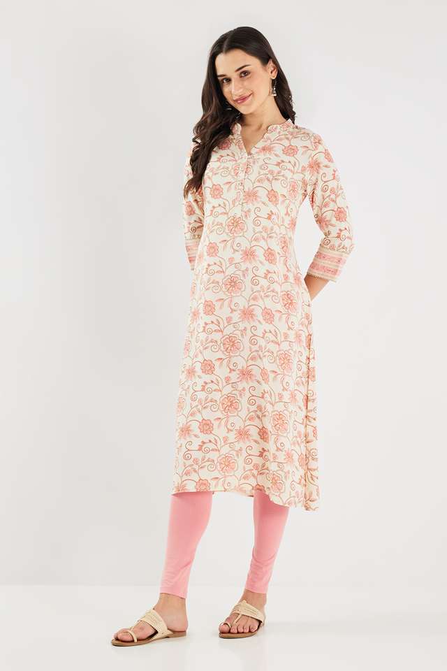 Printed-Blended-Fabric-Straight-Fit-Women-s-Kurta