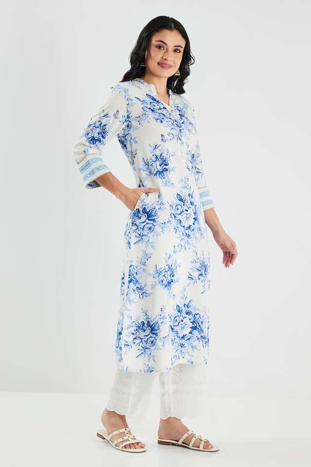 Printed-Blended-Fabric-Straight-Fit-Women-s-Kurta
