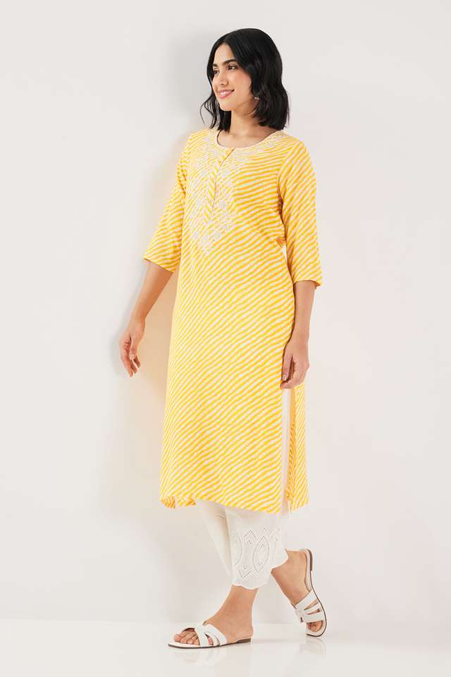 Printed-Blended-Fabric-Straight-Fit-Women-s-Kurta
