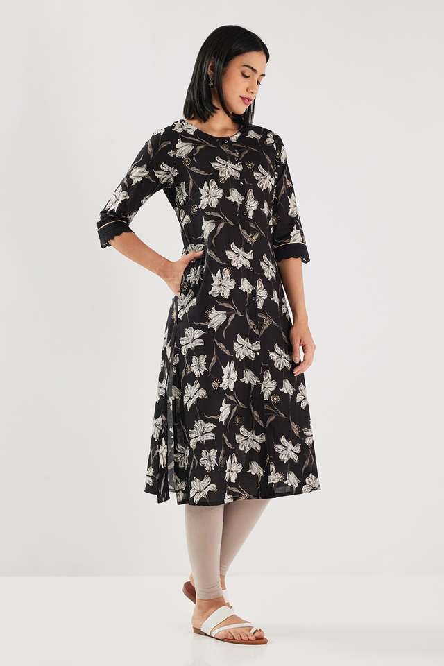 Printed-Blended-Fabric-Regular-Fit-Women-s-Kurta
