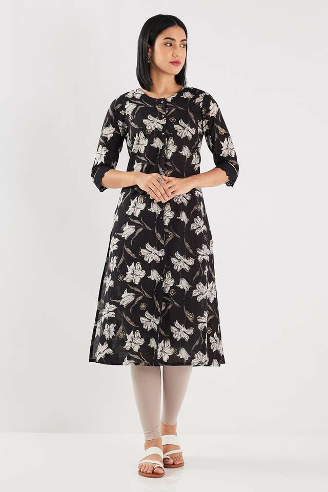 Printed-Blended-Fabric-Regular-Fit-Women-s-Kurta