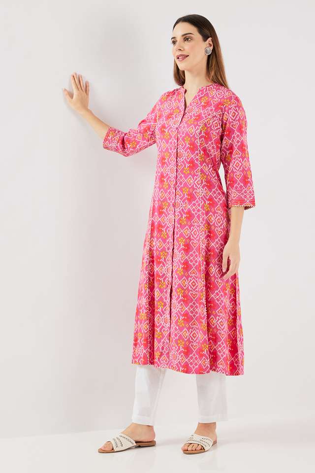Printed-Blended-Fabric-Regular-Fit-Women-s-Kurta