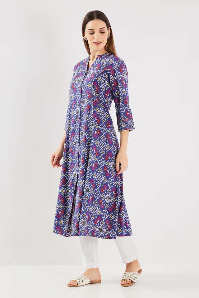 Printed-Blended-Fabric-Regular-Fit-Women-s-Kurta