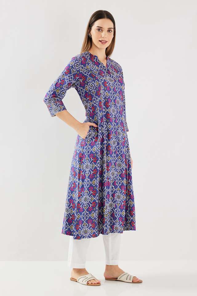 Printed-Blended-Fabric-Regular-Fit-Women-s-Kurta