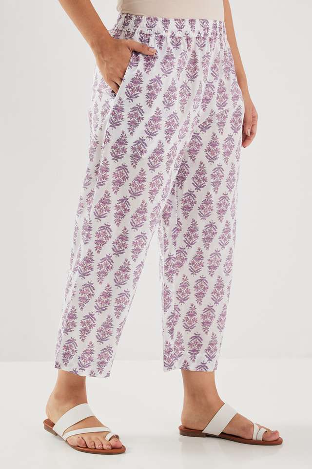 Printed-Blended-Fabric-Straight-Fit-Women-s-Palazzos