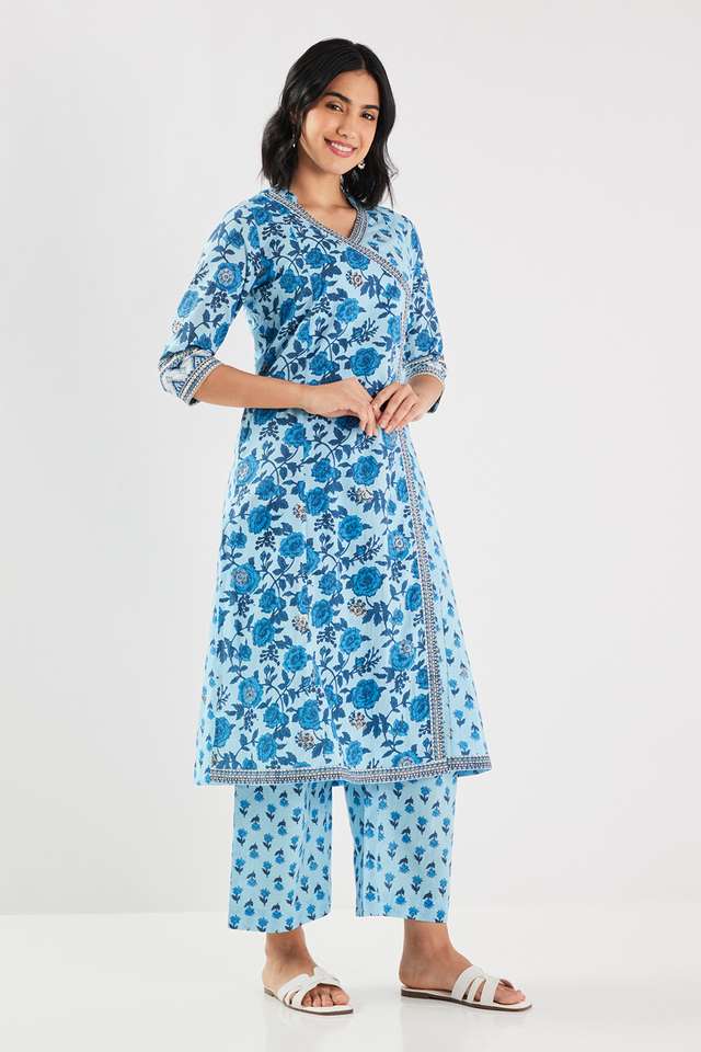 Printed-Blended-Fabric-Straight-Fit-Women-s-Palazzos