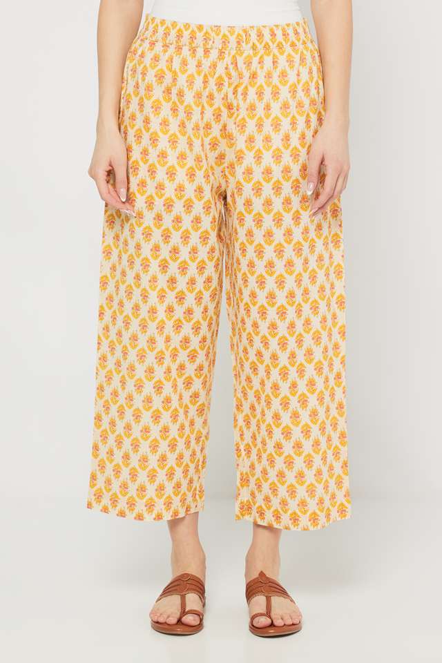 Printed-Blended-Fabric-Straight-Fit-Women-s-Palazzos