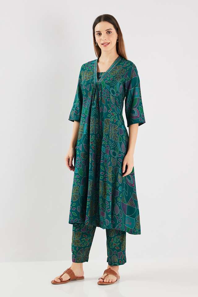 Printed-Full-Length-Blended-Fabric-Women-s-Palazzos