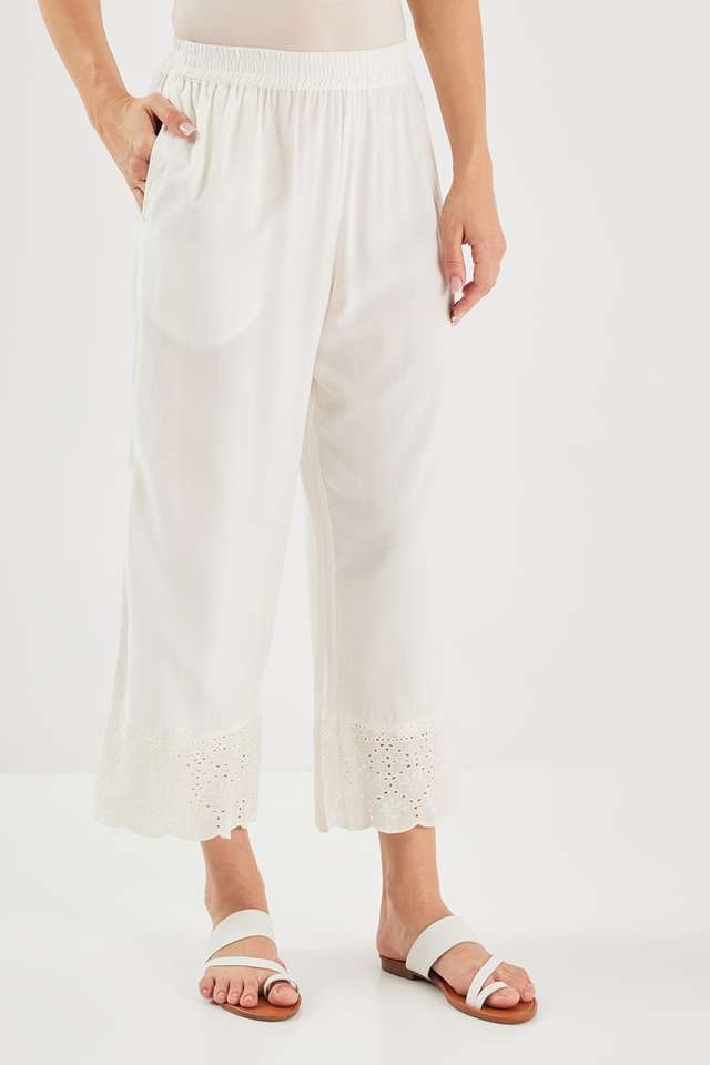 Schiffli-Blended-Fabric-Straight-Fit-Women-s-Palazzos