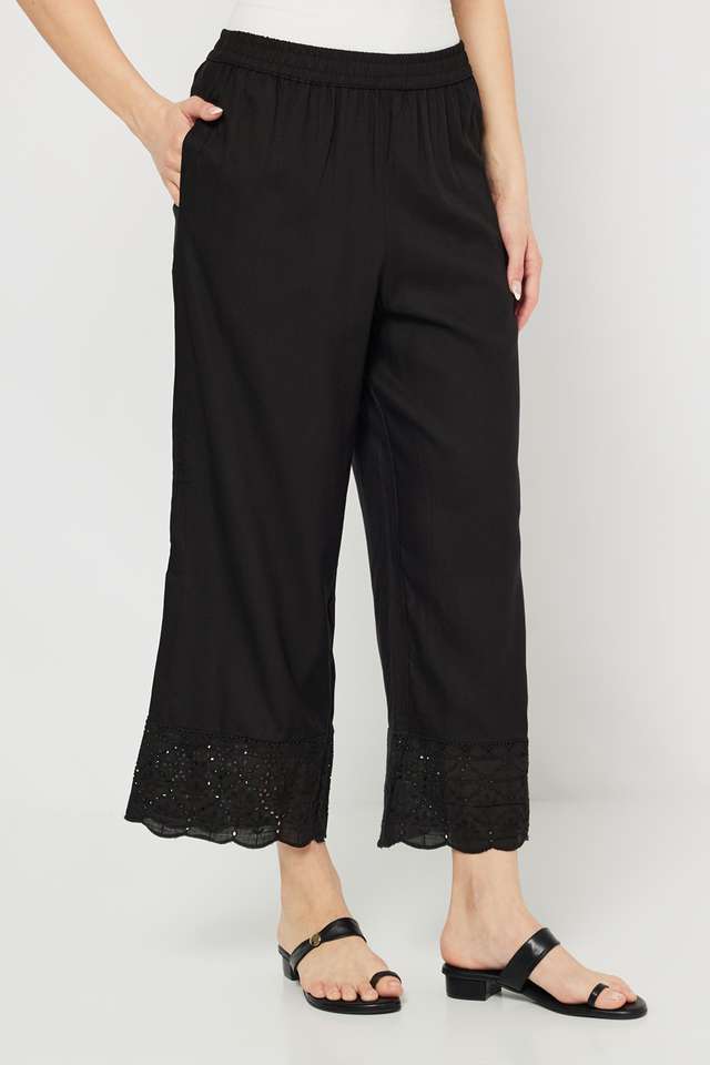 Schiffli-Blended-Fabric-Straight-Fit-Women-s-Palazzos