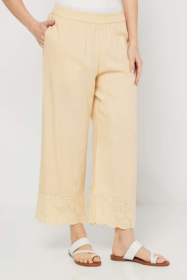 Schiffli-Blended-Fabric-Straight-Fit-Women-s-Palazzos